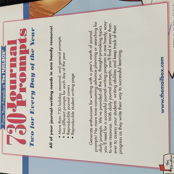 The Mailbox - 730 Journal Prompts Vintage Book - GUC - Picture 5 of 15